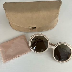 Chloe Cream Sunglasses Never Worn
